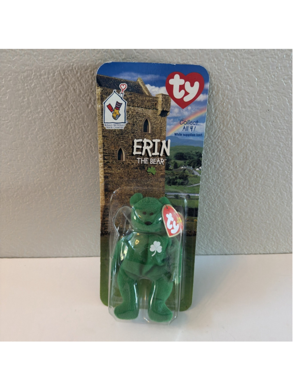 Vintage Ty Teenie Beanie Babies Erin the Bear Ronald McDonald House Charities 99